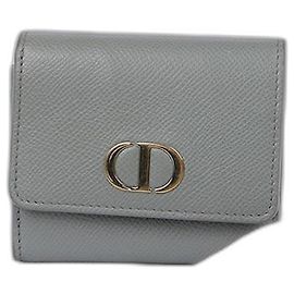 Dior Montain Lotus Compact Wallet Grey