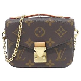 Borsa a Spalla Micro Metis Monogram Louis Vuitton Marrone