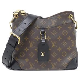 Borsa a Spalla Odeon PM Monogramma Louis Vuitton Marrone Nero