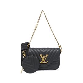 Louis Vuitton Multi Pochette M56461 Shoulder Bag Black