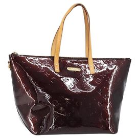 LOUIS VUITTON Bolsa Tote Bellevue GM Monogram Vernis Amarante M93589 Auth 159715 Burdeos
