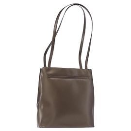 Sac à épaule LOEWE en cuir marron argent authentique bs32118 Marron Argenté