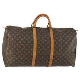 LOUIS VUITTON Bolsa Boston Monogram Keepall 60 M41422 LV Auth BA8830 Monograma