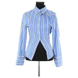 Jacquemus Camisa de algodón azul Azul