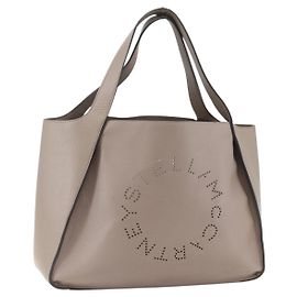 Stella Mc Cartney Stella McCartney Tote Alter Perforado de Cuero Sintético Este-Oeste Castaño