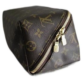 Louis Vuitton trousse nécessaire à chaussures en toile monogramme Marron