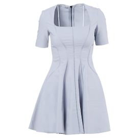 Robe de cocktail structurée bleu pâle Miu Miu Bleu
