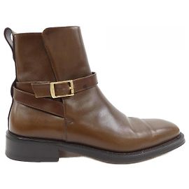 Botas de couro Salvatore Ferragamo Marrom