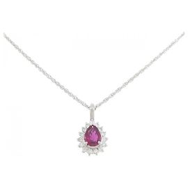 Autre Marque Collier en platine Rouge