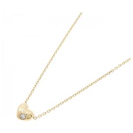Autre Marque Collier Cœur en Diamants Au750 Doré