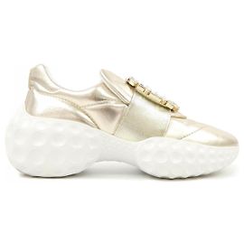 Roger Vivier Viv Run Light Sneakers Golden