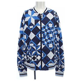 Dolce & Gabbana Blusón Dolce&Gabbana Blanco Azul Azul marino