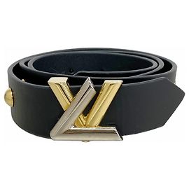 Louis Vuitton Santur Twist Belt in Noir Black