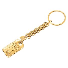 Portachiavi Placcato Oro Chanel D'oro