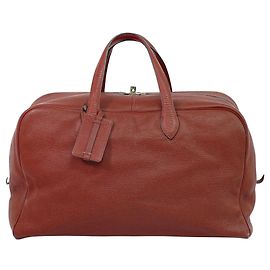 Hermès Hermes Victoria Travel Bag Leather Red