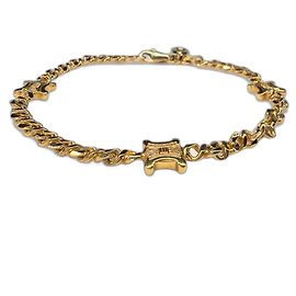 Pulseira Triomphe em tom de ouro com strass da Céline Dourado