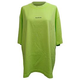 Robe T-shirt Erin Stamp d'Acne Studios en coton vert néon Vert