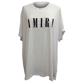 Camiseta de algodão branco com logo Amiri impresso Outro