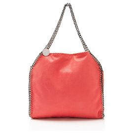 Stella Mc Cartney Stella McCartney Shaggy Deer Falabella Fold Over Tote Pink