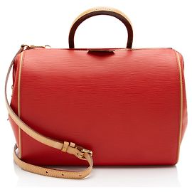 Louis Vuitton Epi Leather Doc PM Satchel Red