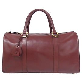 Sac Boston en cuir Cartier Marron