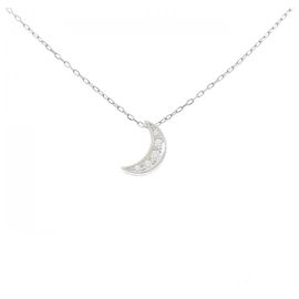 Tasaki Au750 Diamant-Halskette Silber Metallisch