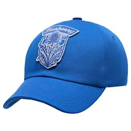Cappello - Burberry - Cotone - Blu Blu