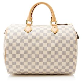 Bolso Louis Vuitton Damier Azur Speedy 30 Azul
