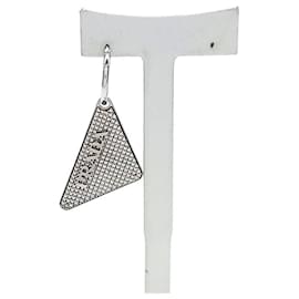 Prada Silver Earrings White