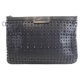Jimmy Choo DEREKLXA Leather Bag Blue