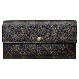 Carteira Longa Monograma Sarah da Louis Vuitton Marrom