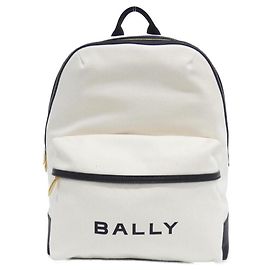 Bally TRECK Canvas Leather Backpack Black