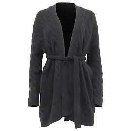 Cardigan enveloppant Serene Nili Lotan en cachemire noir Noir