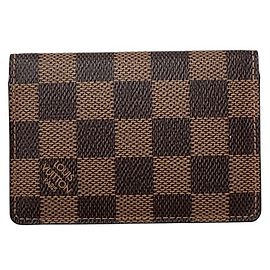 Funda de pasaporte en lona Damier Louis Vuitton Castaño