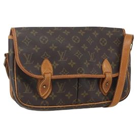 Sac Messenger Gibecière Monogram Canvas MM Louis Vuitton Marron