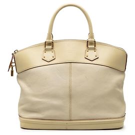 Bolsa Lockit MM Louis Vuitton Bege Cru