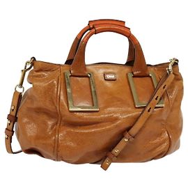 Chloé Chloe Ethel Top Handle Bag Leather Brown