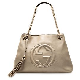 Borsa Tote Gucci Sukey Soho Chain D'oro