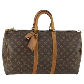 LOUIS VUITTON Sac Boston Monogram Keepall 45 M41428 LV Auth 157652 Monogramme