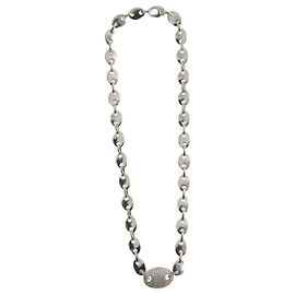 APM Monaco Versilberte Halskette Silber
