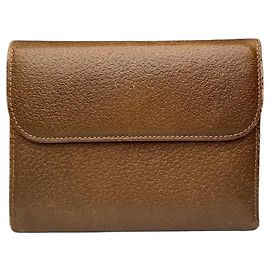Vintage Gucci Leather Wallet Brown Brown