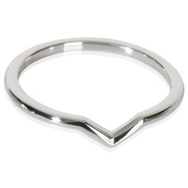 Aliança de casamento curva em platina com borda afiada Tiffany & Co. Outro