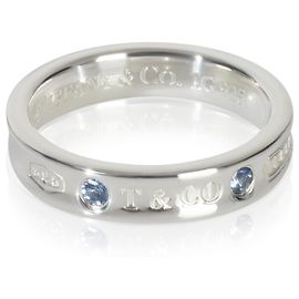 Anello stretto in argento sterling con zaffiro 1837 di Tiffany & Co. Altro