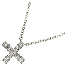 Harry Winston Mini Cross Diamant-Halskette Andere