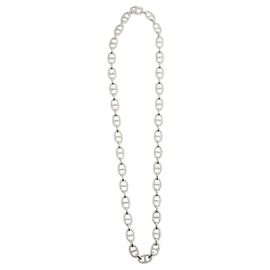 APM Monaco Versilberte Halskette Silber
