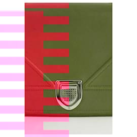 Dior-Diorama Red Leather Shoulder Bag-Red