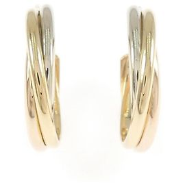 Pendientes media aro Trinity de Cartier Dorado