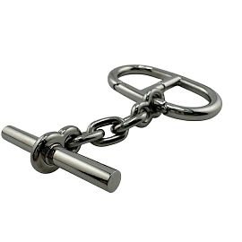 Hermès Hermes Chaine d'Ancre Key Ring in Silver Silvery