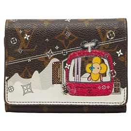 Portefeuille Victorine Monogram Vivienne de Louis Vuitton Marron Fuschia