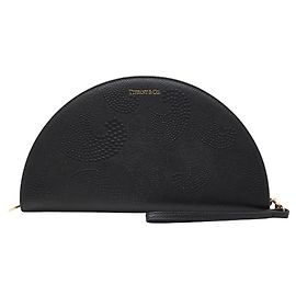 Tiffany & Co. Half Moon Large Bifold Wallet Black